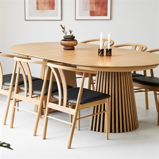 Viborg spisebordssæt | Spisebord inkl. 6 stole